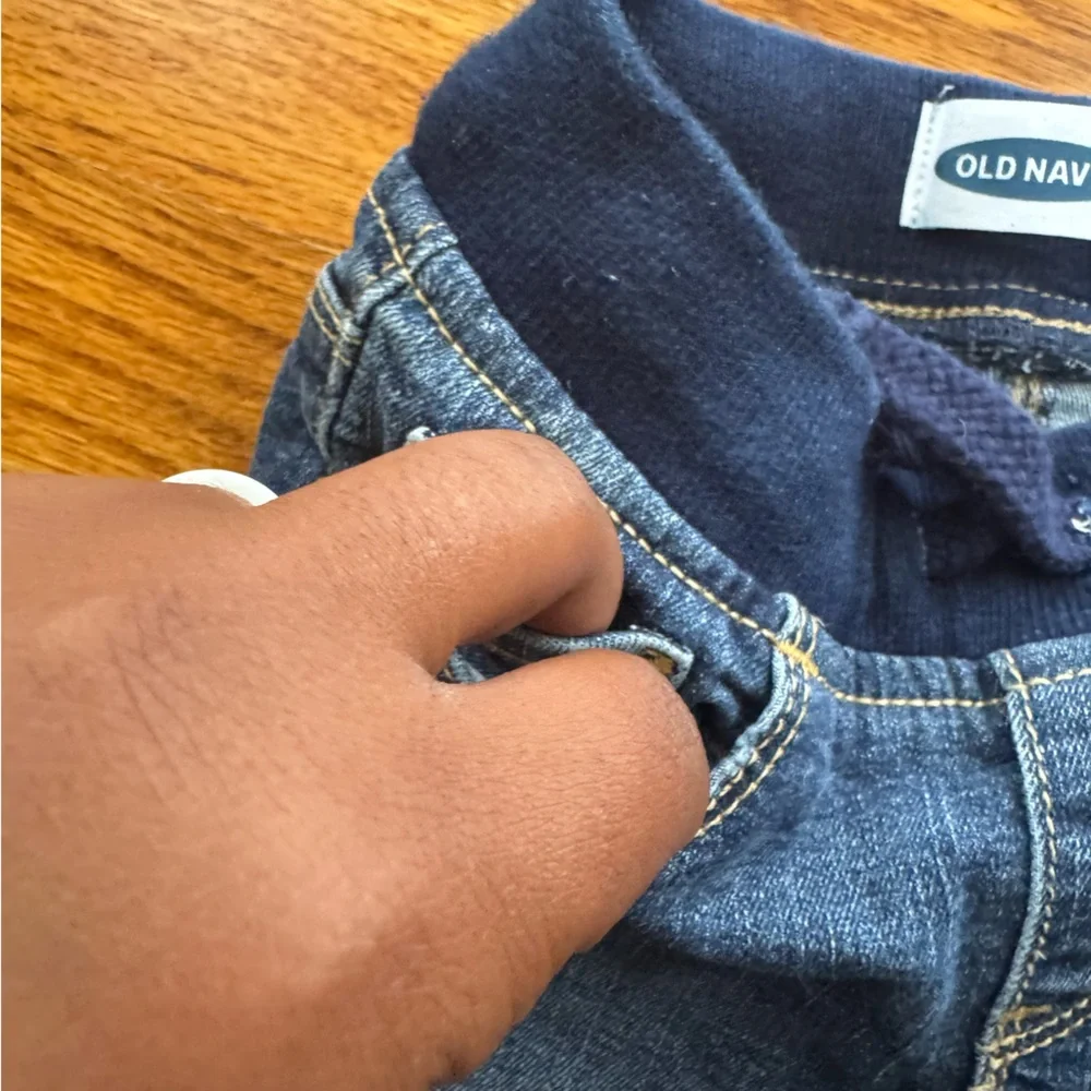 Old Navy Jeans Toddler Karate Skinny Pull On Functional Drawstring Waist